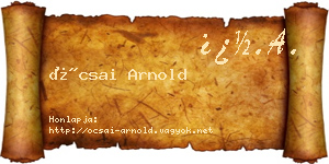 Ócsai Arnold névjegykártya